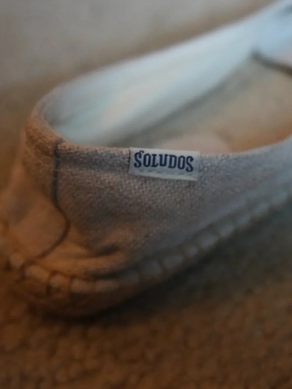 Soludos Oatmeal Linen Flamingo Embroidered Smoking Slipper Espadrilles Size 40